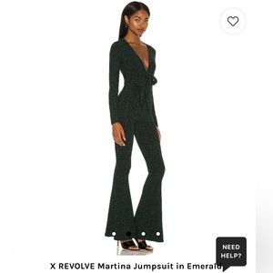 Martina Emerald Jumpsuit by Show Me Your MUMU- Size S